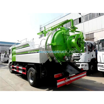 Dongfeng tianjin high-pressure cleaning dirt suction truck